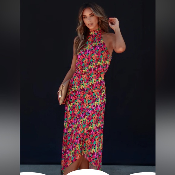 NEW - VICI brand colorful midi dress - Picture 4 of 9